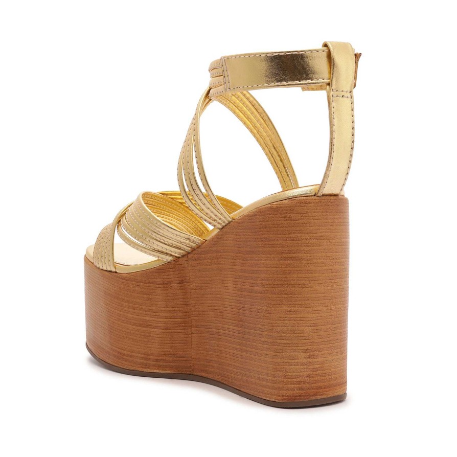 Marcela Metallic-Ledersandale | Schutz Shoes Clearance