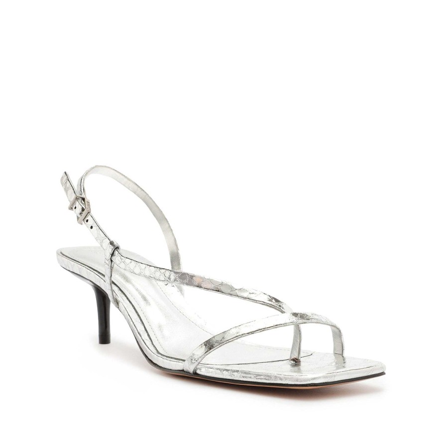 Heloise Metallic-Ledersandale | Schutz Shoes New