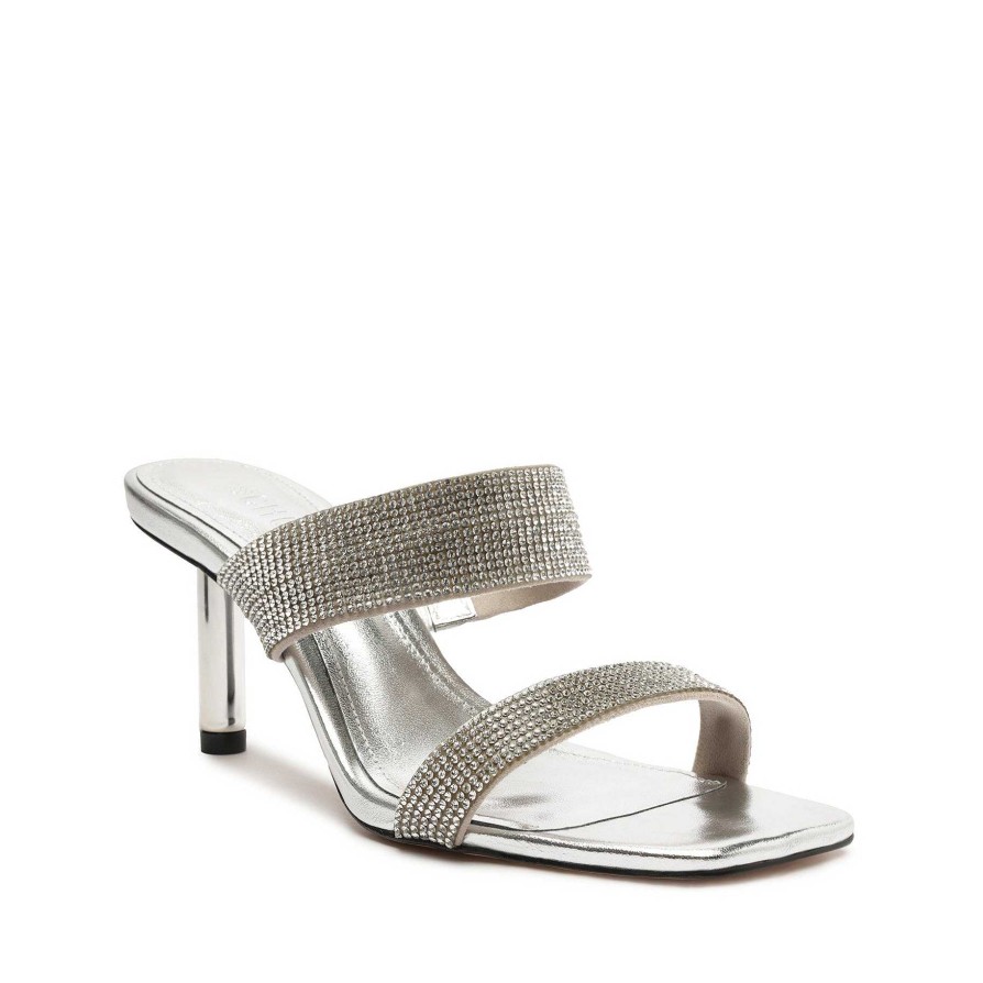 Liam Mid Metallic-Sandale Aus Nappaleder | Schutz Shoes New