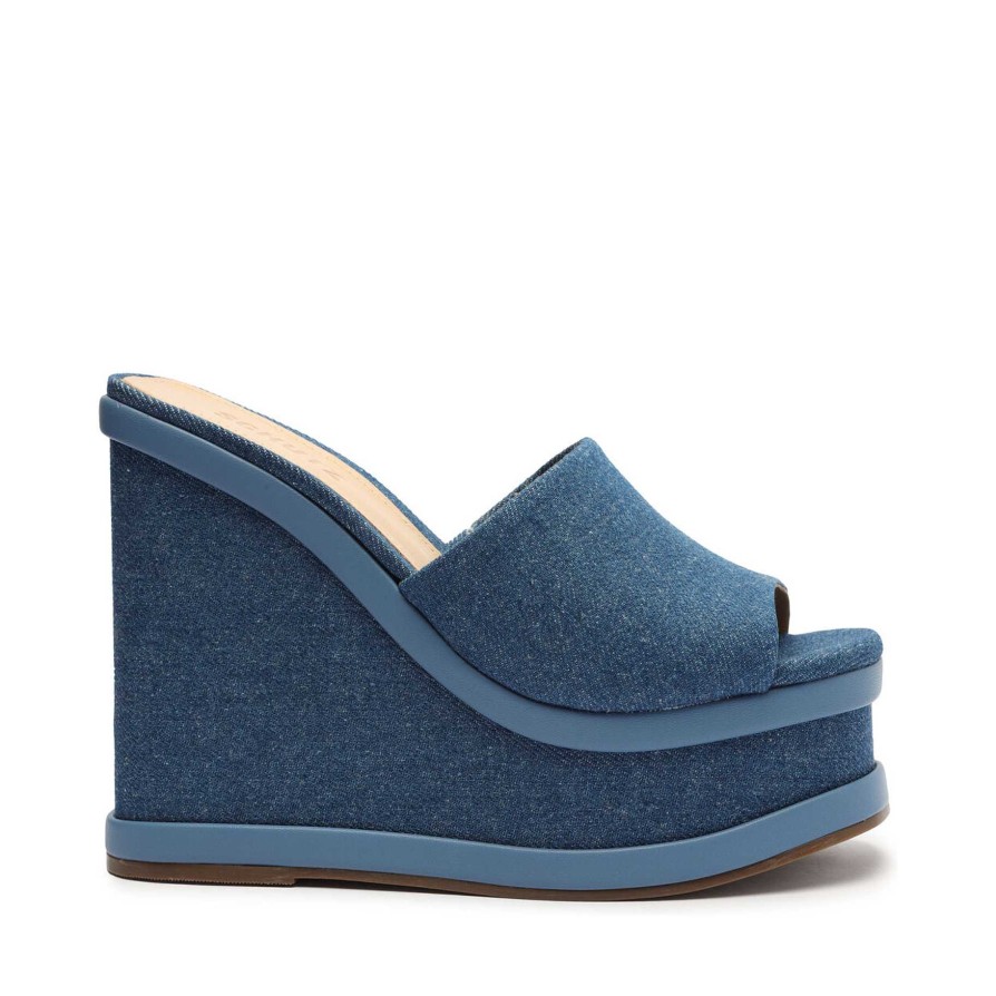 Dalle Denim-Sandale | Schutz Shoes Wholesale