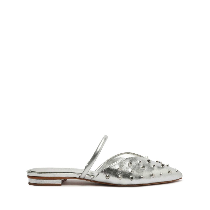 Flache Gayle-Schuhe Aus Metallic-Leder | Schutz Shoes Online