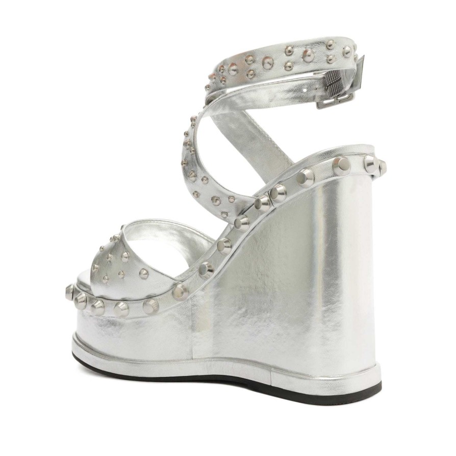 Lizzy Metallic-Ledersandale | Schutz Shoes Wholesale