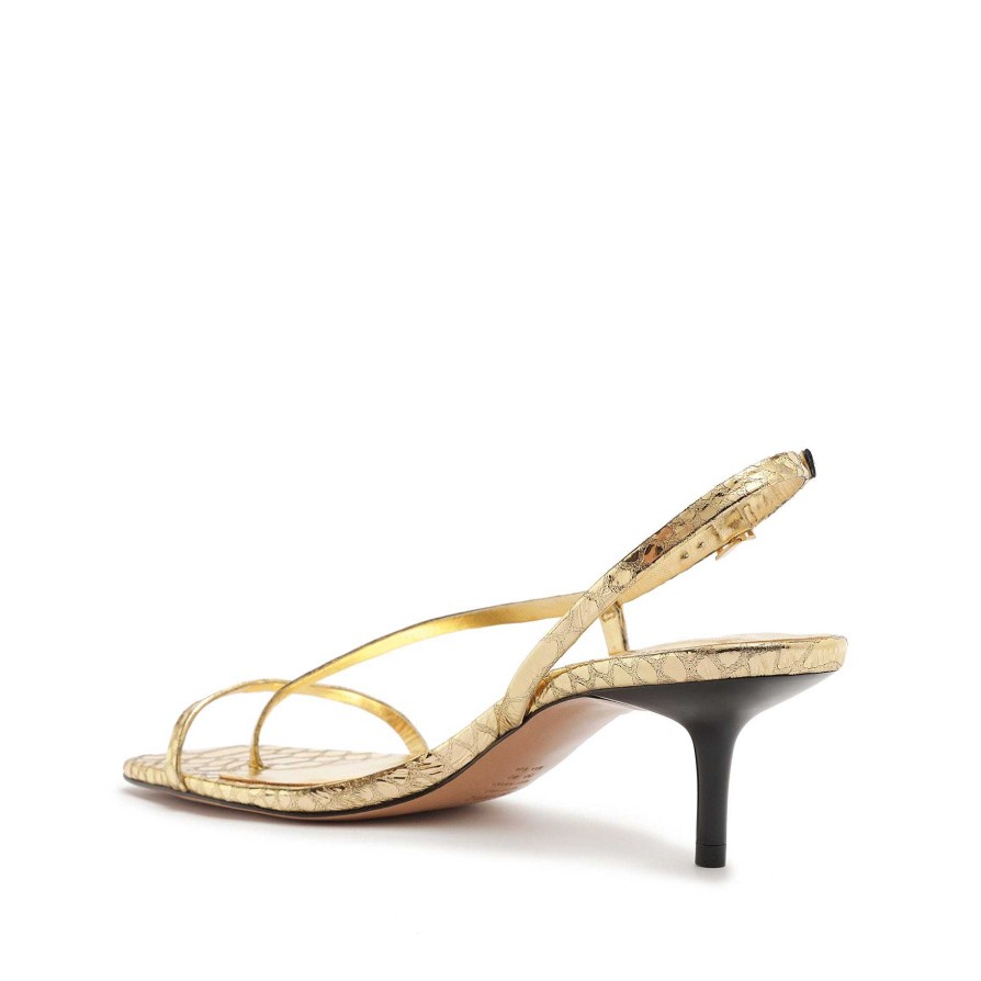 Heloise Metallic-Ledersandale | Schutz Shoes Best